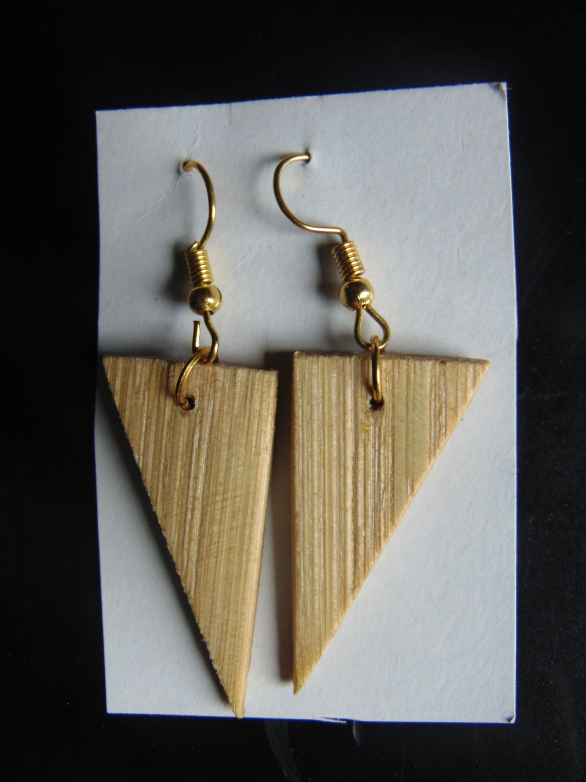 Wooden discount bamboo earrings