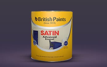 BRITISH SATIN MATT ENAMEL - SPL.  TEAK- &nbsp;4 LTR.