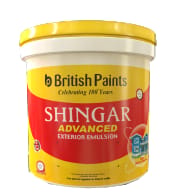 BRITISH SHINGAR EXT. ADV.. EMULSION -WHITE - &nbsp;20 &nbsp;LTR.