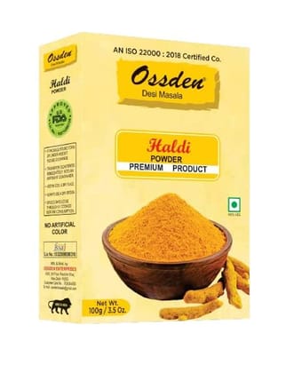 OSSDEN Desi Masala Premium Product 100g/3.5Oz Haldi Powder (PACK OF-5)
