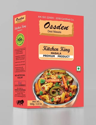 OSSDEN Desi Masala Premium Product 100g/3.5Oz Kitchen King Masala (PACK OF-5)