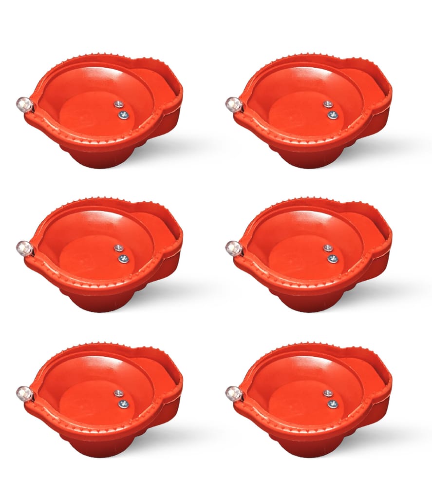 ZURU BUNCH LED Water Diya For Diwali, Battery Operated Water Diya Light Beautiful for Festival Lamp Decoration Home, Garden, Unscented, Batteries Included