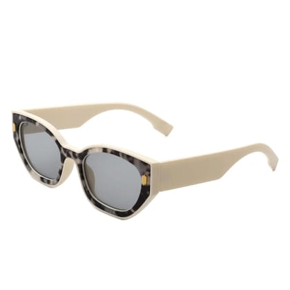 Eyenaks Designer Cat Eye Sunglass For Women | UV400 Protection | Stone Pattern | Durable Metal Hinges | Pack of 1 (Black)
