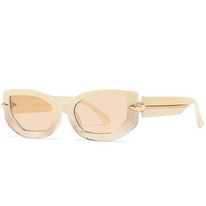 Eyenaks Full Rim Retro Designer Rectangular Sunglasses | UV 400 Protection | For Girls and Women | Pack Of 1