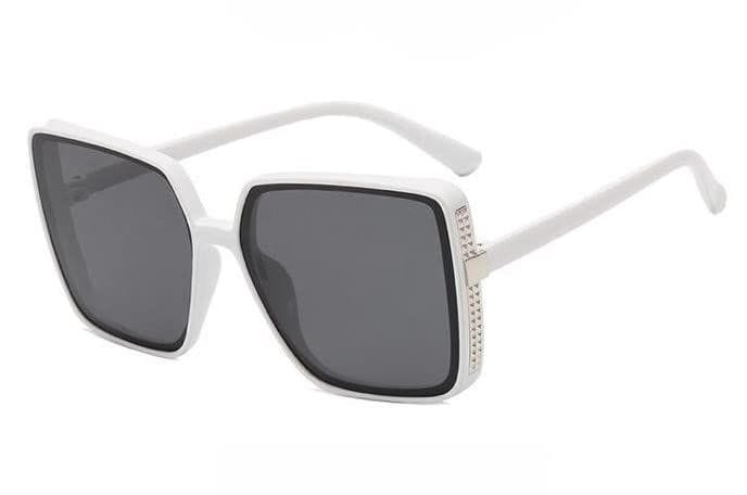 Eyenaks Oversized Sunglass for Women (White)