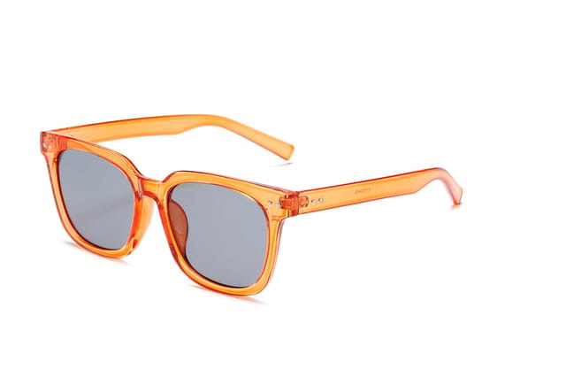 Bottega Veneta - Hinge Acetate Square Sunglasses - Orange Brown - Sunglasses  - Bottega Veneta Eyewear - Avvenice