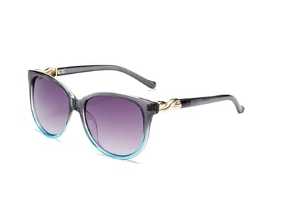 Eyenaks Full Rim Designer Sunglasses For Women | UV400 Protected | HD Vision Street Wear Design | Pack Of 1 (Blue)