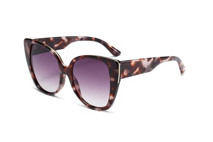 Eyenaks Cateye Sunglass For Women | UV400 Protection | Funky Wear | Pack of 1 (Cheetah)