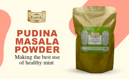 PUDINA Masala Powder for MAKHANA & Chips 2 KG Pack Make Your Food chatpta & Delicious