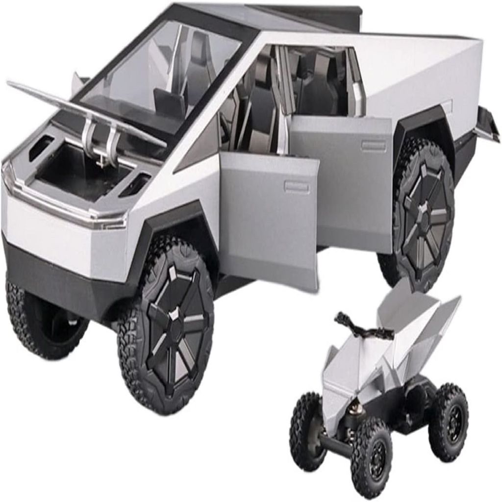 KTRS ENTERPRISE 1:24 Scale Cybertruck Model Toy Pull Back Pick-Up Truck With Sound&Light, Alloy Diecast Truck Toys For Kids Gift Or Tesla Vehicles Model Collection Enthusiasts - Toys and Games | Buy online on ZillyBuy