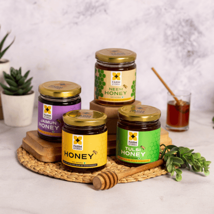 Honey Combo - Natural, Jamun, Tulsi & Neem (500g each)