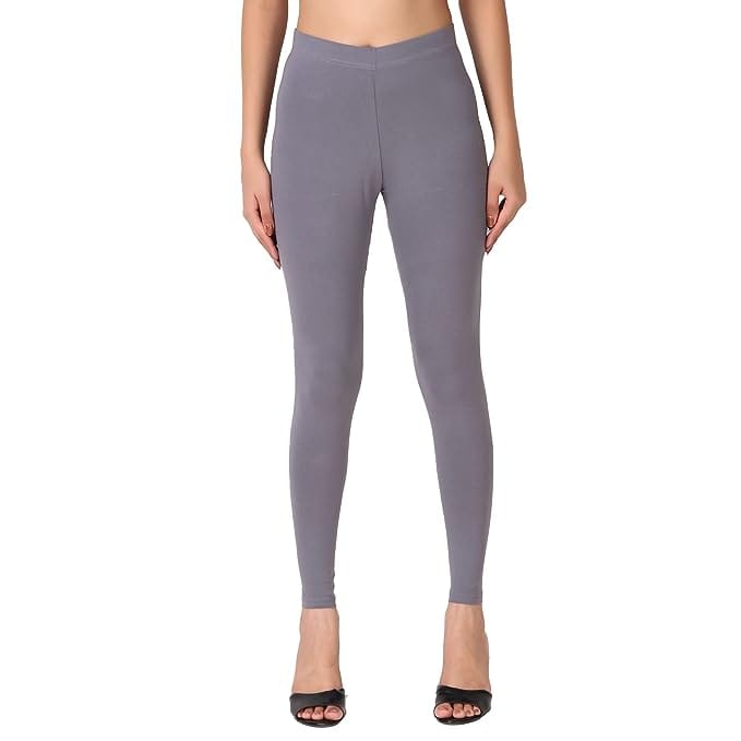 Maya Boutique Women Solid Ankle Length Leggings-ASH