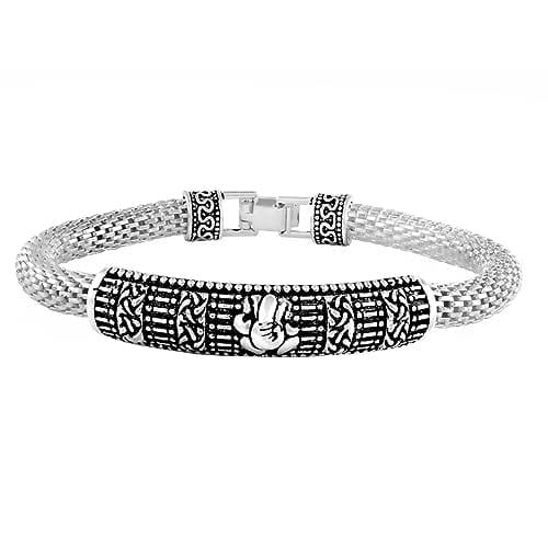 Buy Sai Baba Bracelet in Silver SB1 with Diamond Online in India at Best  Price - Jewelslane