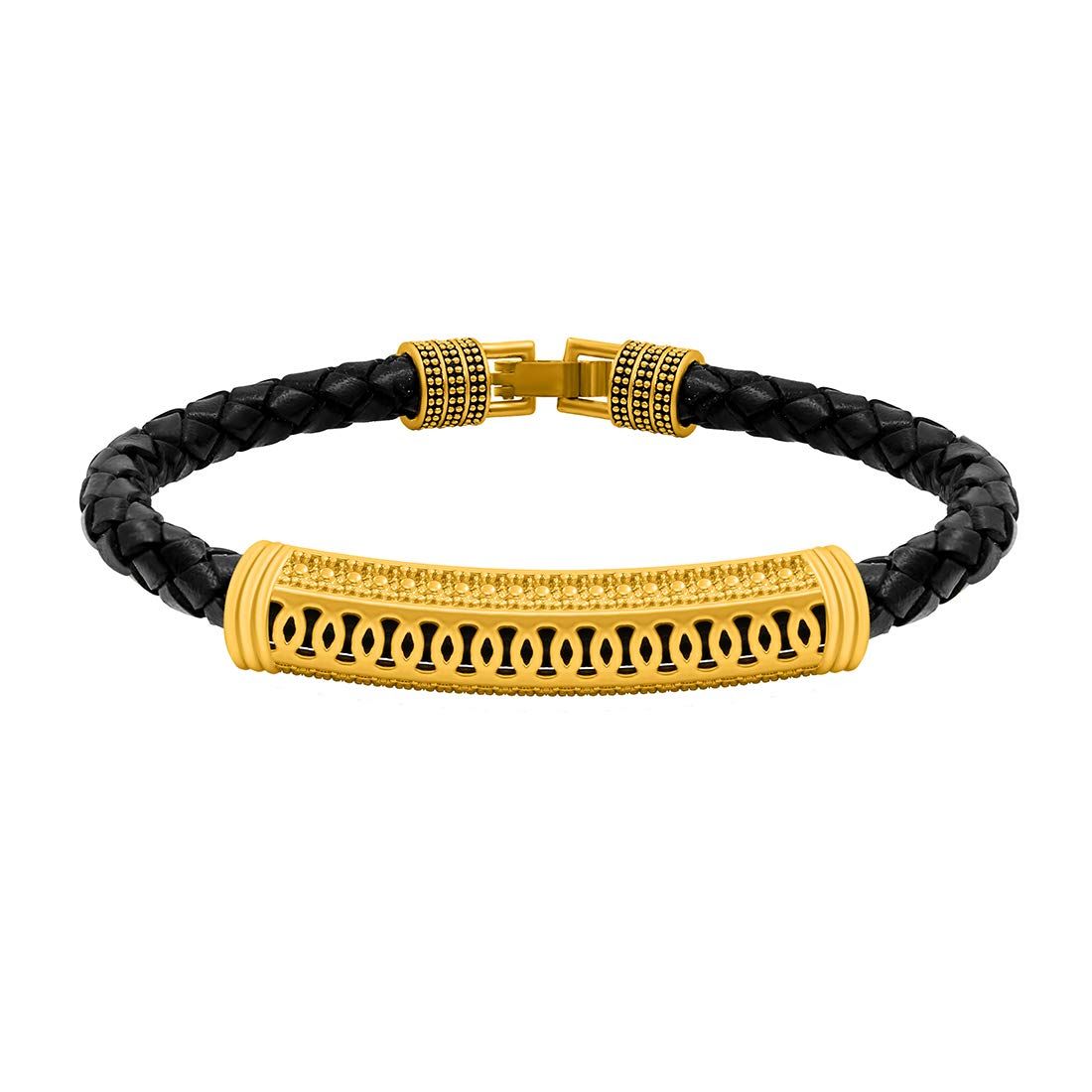 Buy 22k Gold Bracelet for Men Boy , Yellow Gold Bracelet, Unique Stylish  Design, Indian Gold Bracelet Jewelry for Gift Online in India - Etsy