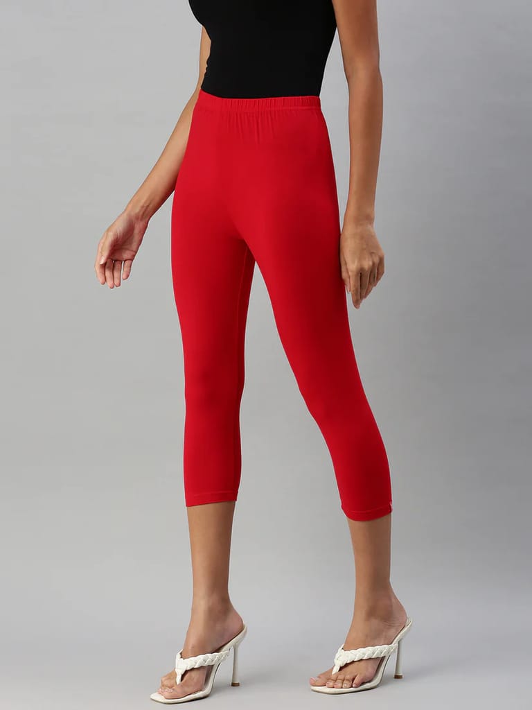 Prisma Leggings capri-Apple Red