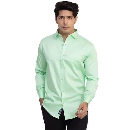 Men's Full Sleeve Formal Shirt In green