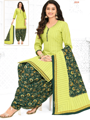 Pure Cotton All Over Printed Dress Material