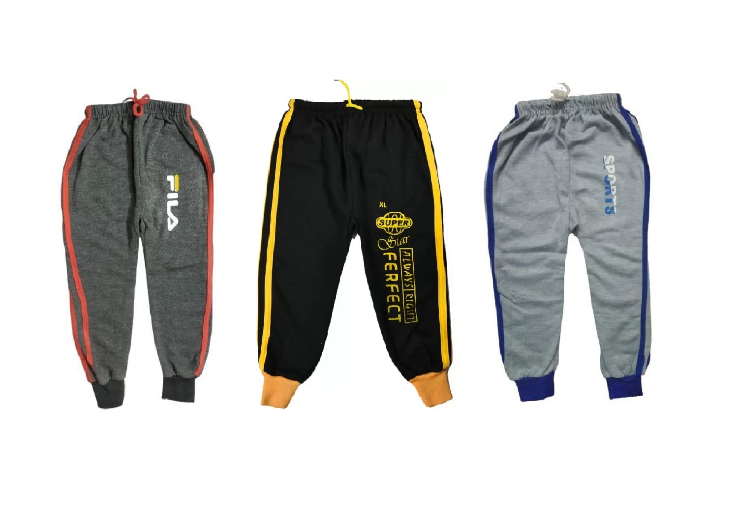 Buy ANGAAKAR CLOTHIGS Kids Cotton Track Pants for Boys and Girls Winter  Wear Inside Fleece Pajamas Pack of 3 Online at Best Prices in India -  JioMart.
