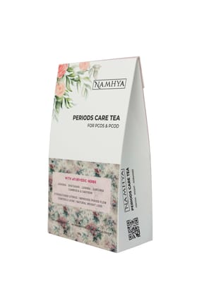 NAMHYA Periods care Green Tea for PCOS &PCOD (with Shatavari, Ashoka) with Natural Ayurvedic Herbs for Hormonal Balance and Better Period Cycle (100g)