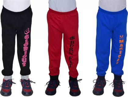 JILZ  Track Pant For Boys (Multicolor, Pack of 3)