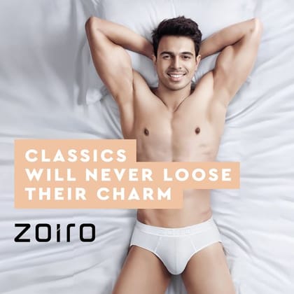 Zoiro Men's Soft Classic Pack of 2 Briefs
