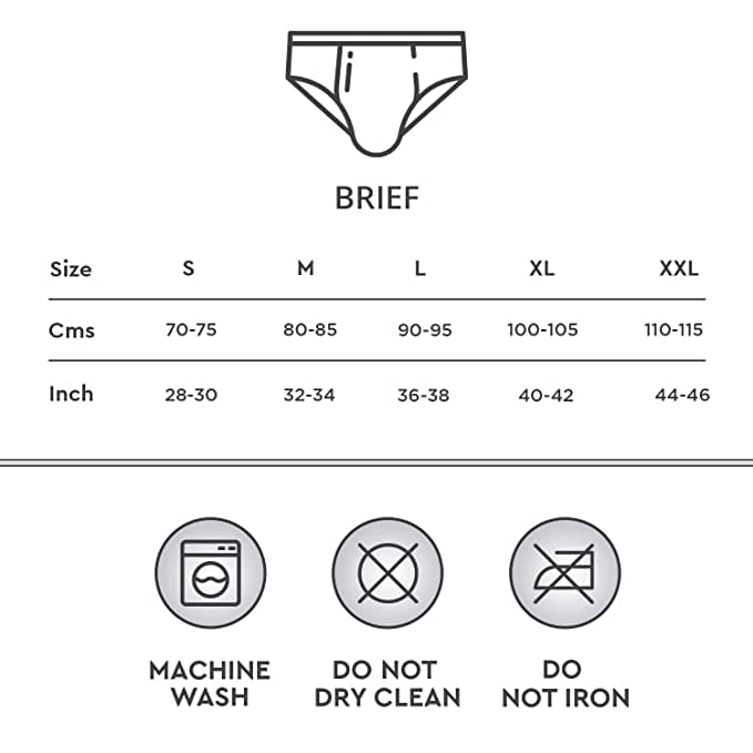 Zoiro Men's Soft Classic Pack of 2 Briefs