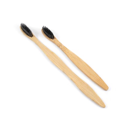 Natural Bamboo Toothbrush BPA Free Bamboo Toothbrush Biodegradable Bamboo Toothbrush, Bamboo Toothbrush for sensitive Gums Natural Bamboo Charcoal Toothbrush Eco-friendly Bamboo Toothbrush