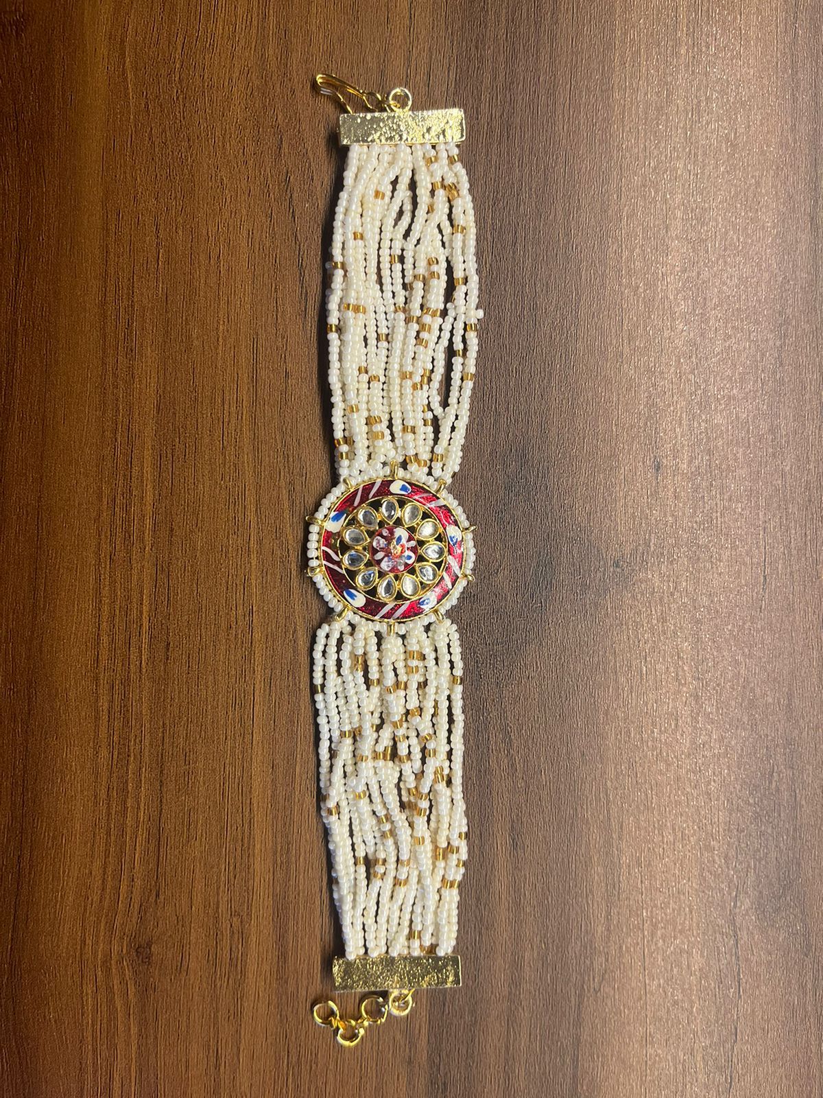 Designer Pearl Bracelet Rakhi