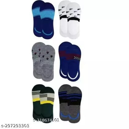 Pack of 6- PRINTED- different patterns. Ultra-warm and soft, this pair of socks is a must-have to keep you comfortable in all season. It is crafted in premium cotton and features a trendy print.