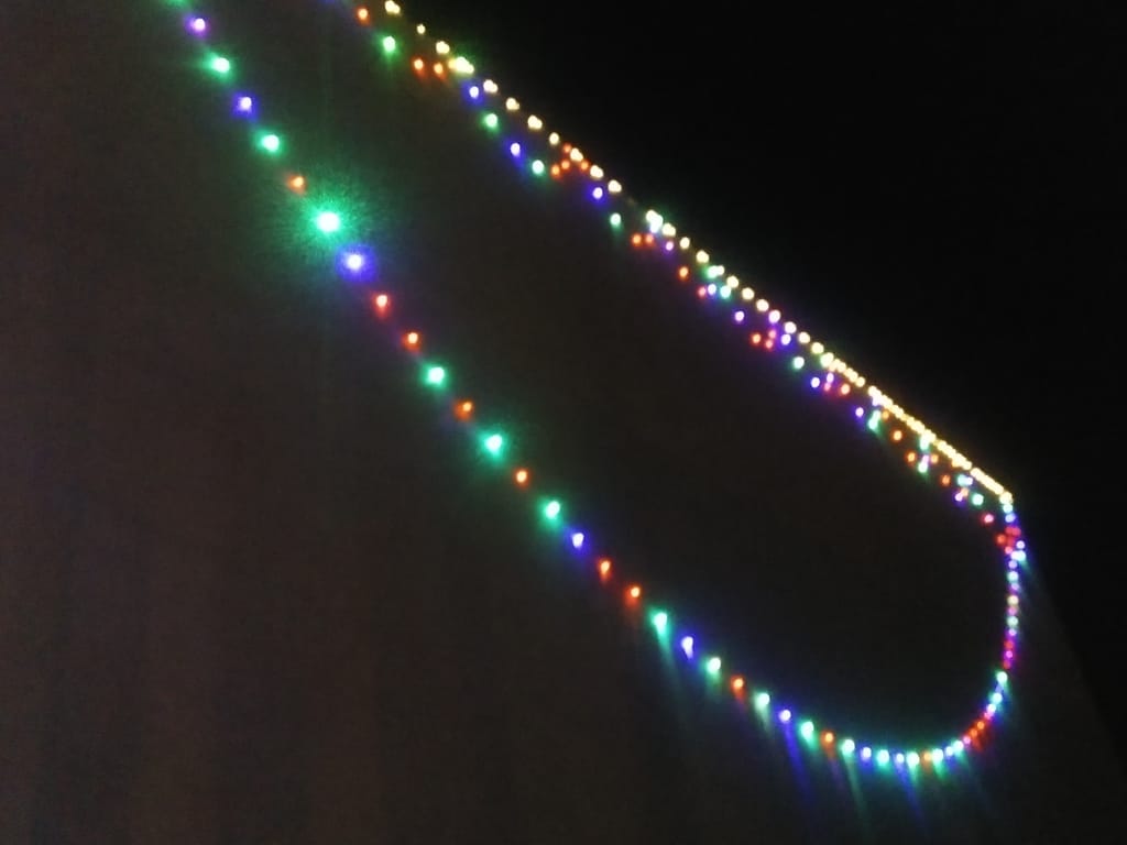 Edamen 90 LED 70 feet handmade indian multicolour LED series jhalar light for diwali ganesh utsav, navratri , wedding and other occation