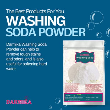Darmika Washing Soda Powder (1kg) | Soda Ash for cloth washing | floor cleaning