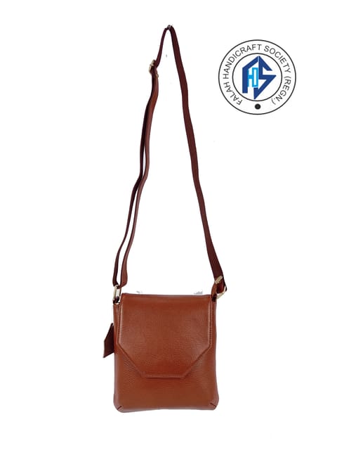 Classic Brown handcrafted Sling Bag