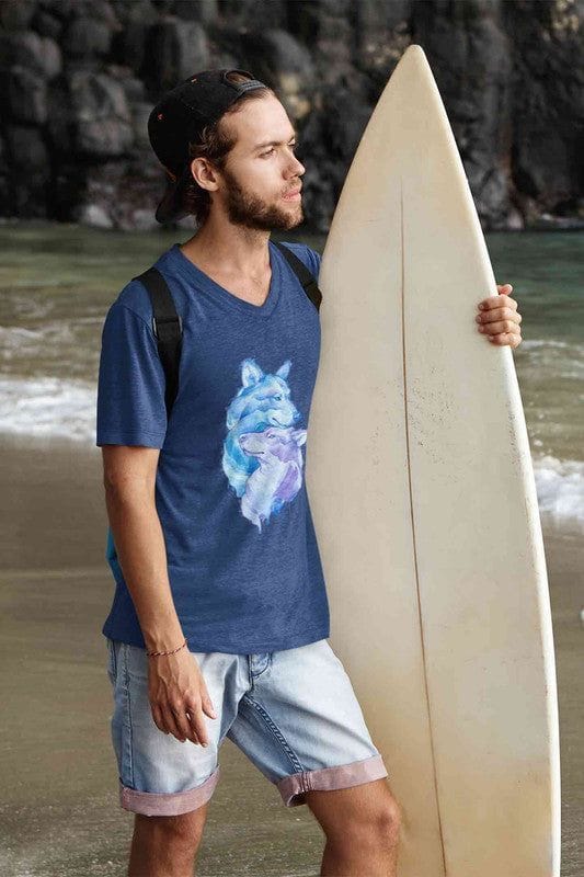 V Neck T-Shirt (Men) - Snugglebugs (5 Colours)