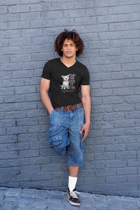 V Neck T-Shirt (Men) - Pitbull Glitter (2 Colours)