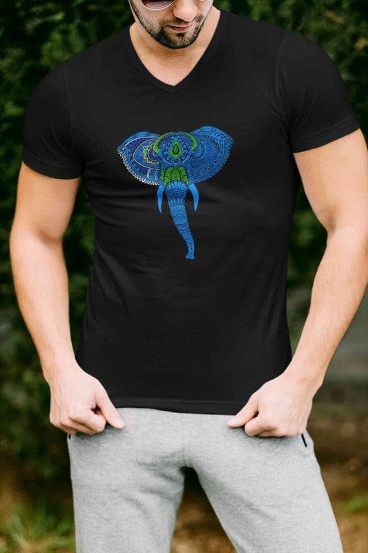 V Neck T-Shirt (Men) - Elephantastic (3 Colours)