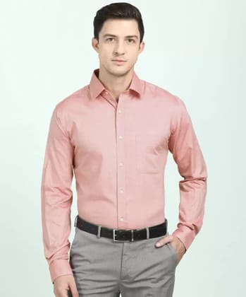 Norwalk Men's Regular Fit Formal Shirts Cotton (Peach )