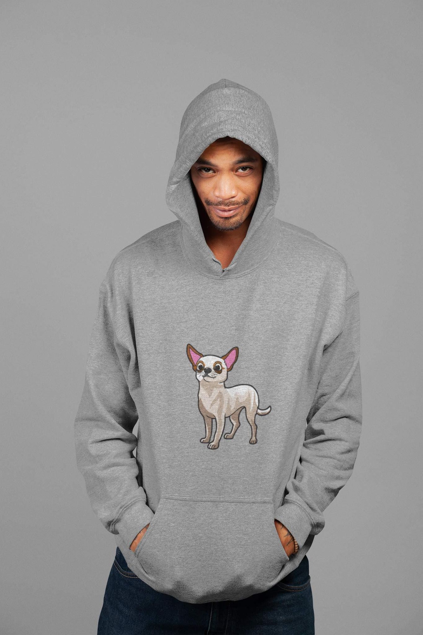Hoodie (Men) - Chatty Chihuahua (12 Colours)
