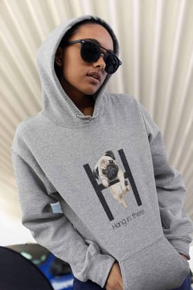 Hoodie (Men) - Hang In There Pug (7 Colours)