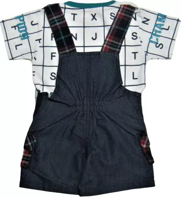 Dungaree For Baby Boys & Baby Girls Printed Pure Cotton