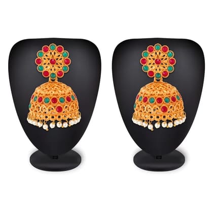 Polished Brass KDJ-098 Fancy Jhumka Earrings, Occasion : Party Wear, Color  : Silver at Rs 290 / Pair in Jaipur