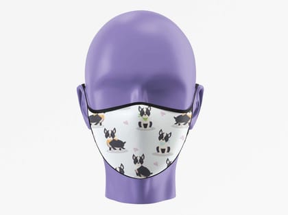 French Bulldog Buddies Face Mask (Pack of 1, 3, 5, 10)