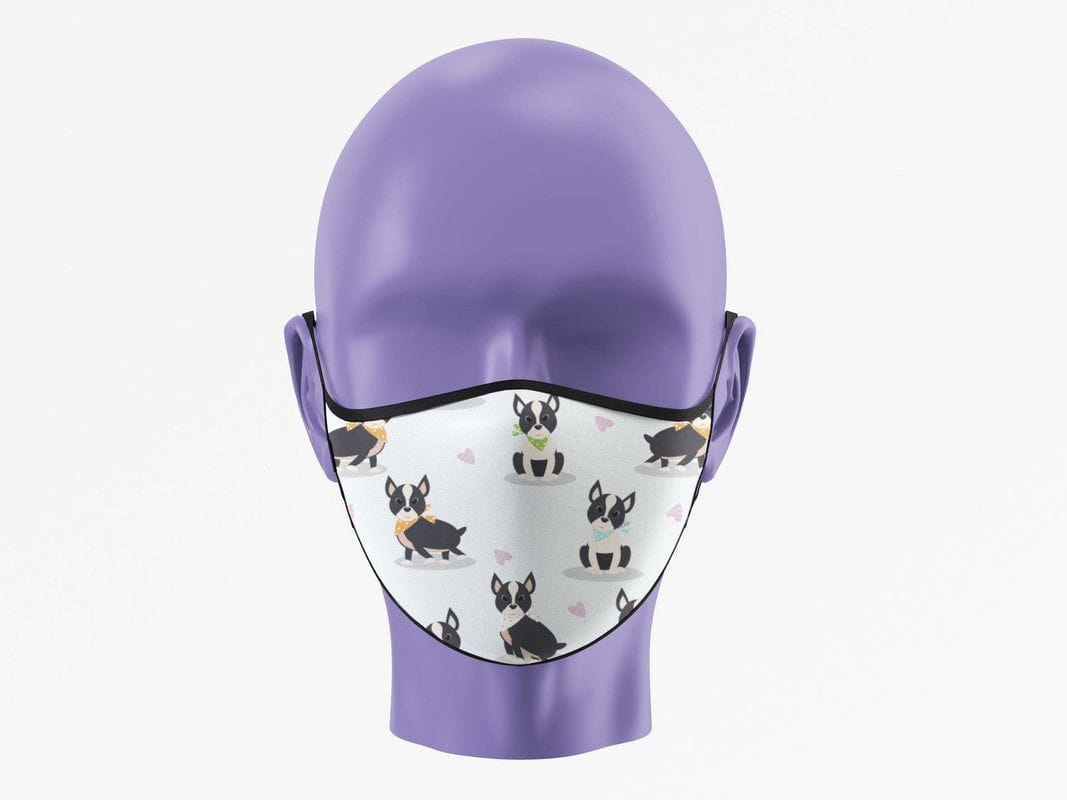 French Bulldog Buddies Face Mask (Pack of 1, 3, 5, 10)