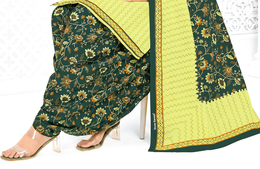 Pure Cotton All Over Printed Dress Material