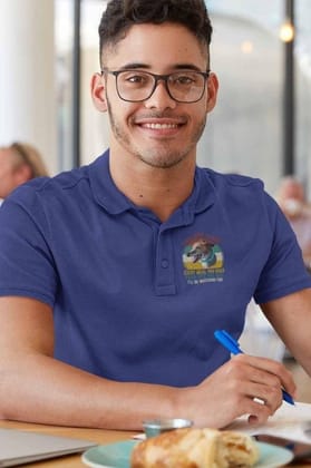 Polo Neck T-Shirt (Men) - Sneaky Eyes (3 Colours)