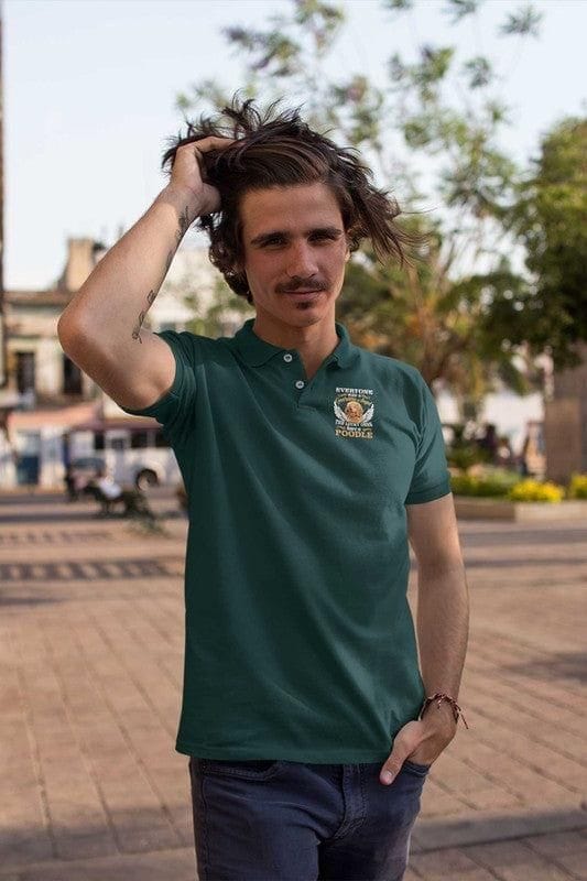 Polo Neck T-Shirt (Men) - Angelic Poodle (7 Colours)