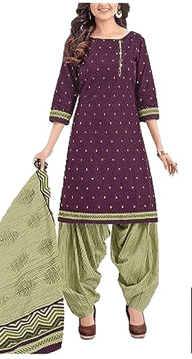 Micro Print Unstitched Dress Material