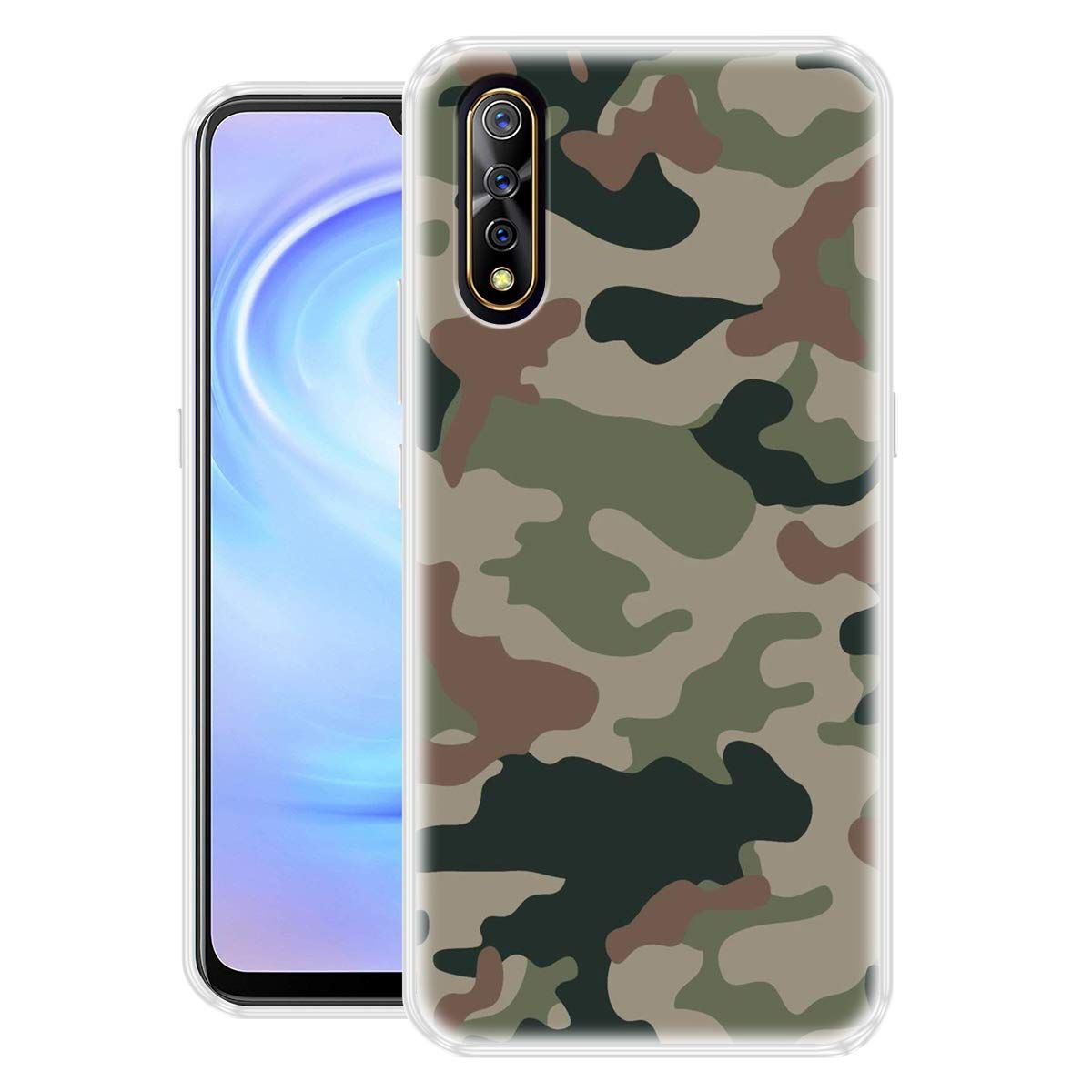 Vivo S1 Back Cover (Army Print Back)