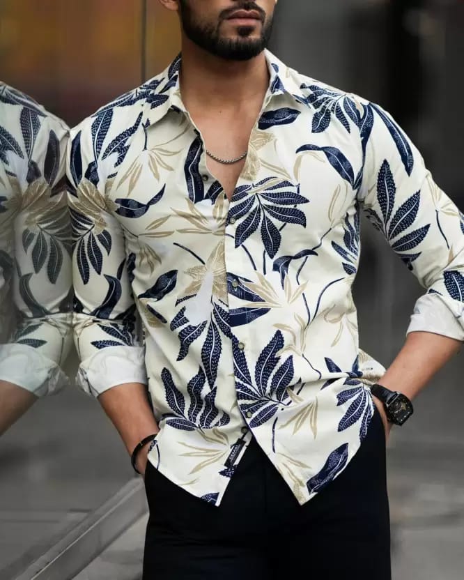 Men Regular Fit Printed Casual Shirt