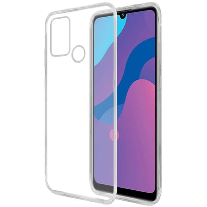 Mobile Cover for Honor 9A (Soft & Shockproof Back Case with inbuilt Cushioned Edges), Transparent