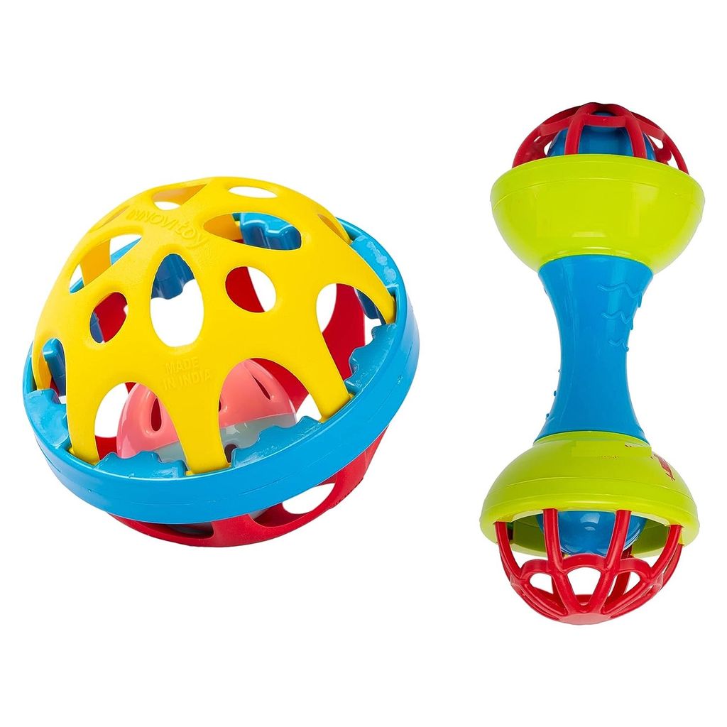 KTRS ENTERPRISE Colorful Lovely Attractive Safe Non-Toxic, Rattle Teether Plush Rings Babies Children Toddlers and Infant Toy Products Born Baby First Toys (2 Piece Combo Rattle Set) - Toys and Games | Buy online on ZillyBuy